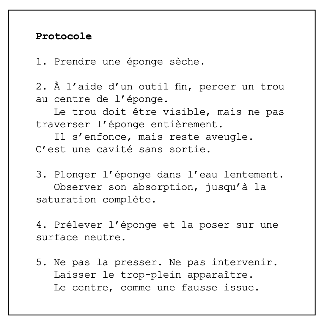 Installation 'L'attente dissoute'